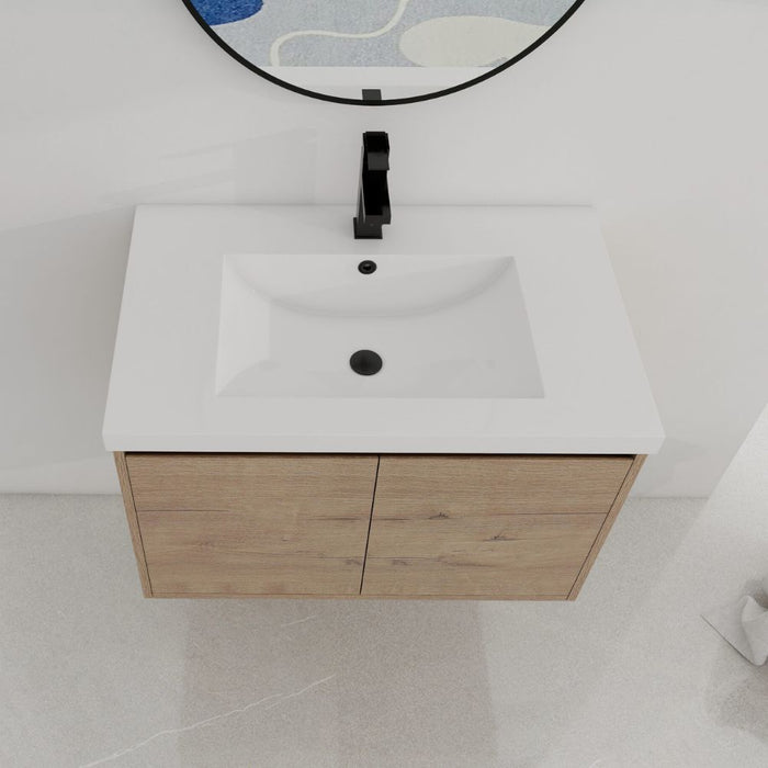 Tana 30" Bathroom Vanity – Durable Plywood Build, Gel Coat Top, Faucet Not Included