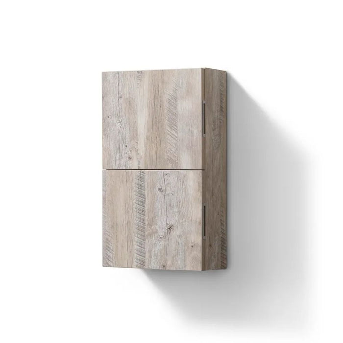 Vanessa 14" x 24" Wood Linen Side Cabinet Nature Finish – Soft Close Door with Fixed Shelf