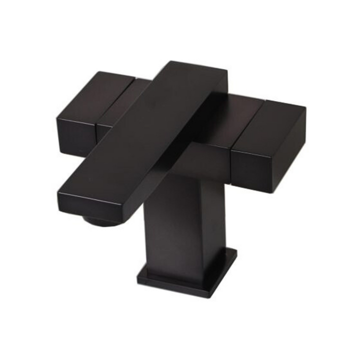 UPC Black Deris Series Faucet – Widespread, Drain Included
