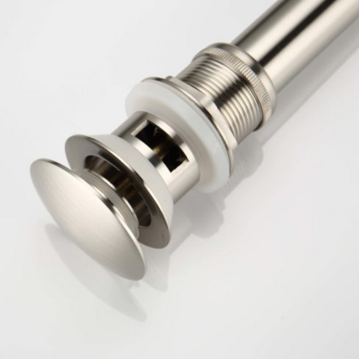Solyn Brushed Nickel Faucet – Modern Look, With Drain