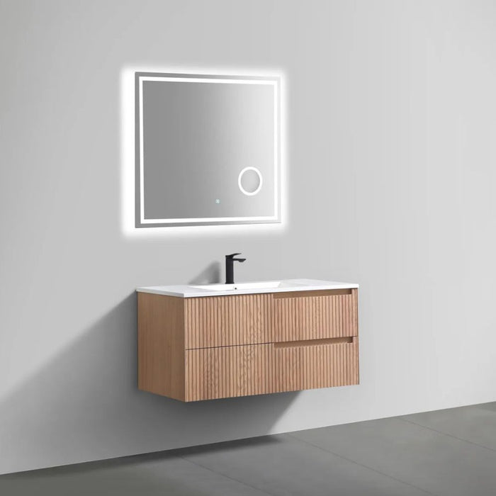 FIORE 40'' Wall Mount Cabinet - Oak Wood