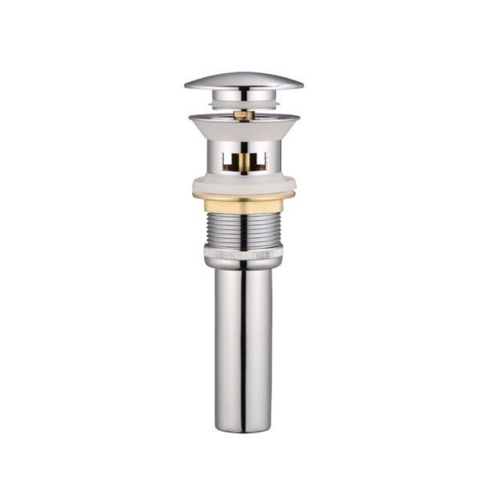Dorien Widespread Chrome Faucet – Dual Handle, Drain Set