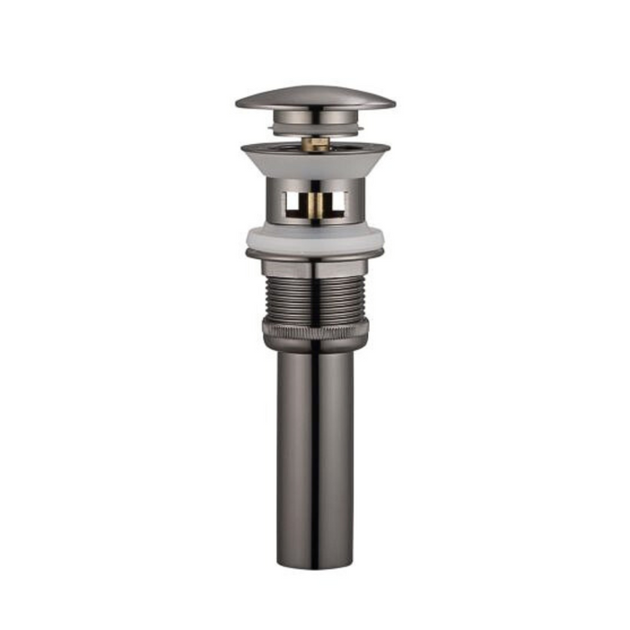 Rozin Widespread Faucet – Glossy Black, Drain Included