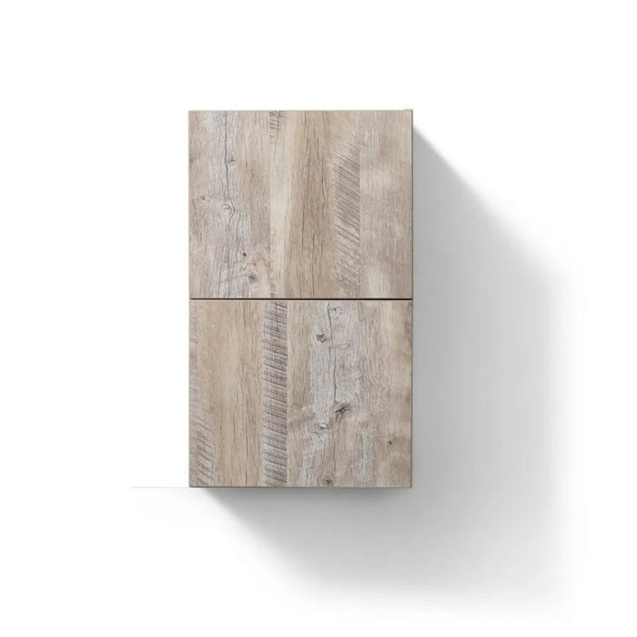 Vanessa 14" x 24" Wood Linen Side Cabinet Nature Finish – Soft Close Door with Fixed Shelf