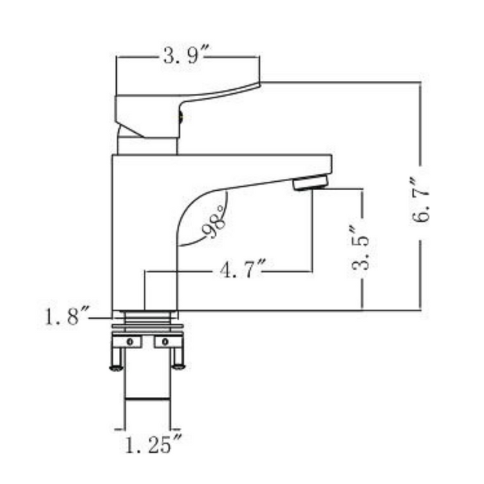 Zorren Faucet UPC Certified – Widespread Chrome Finish, With Drain