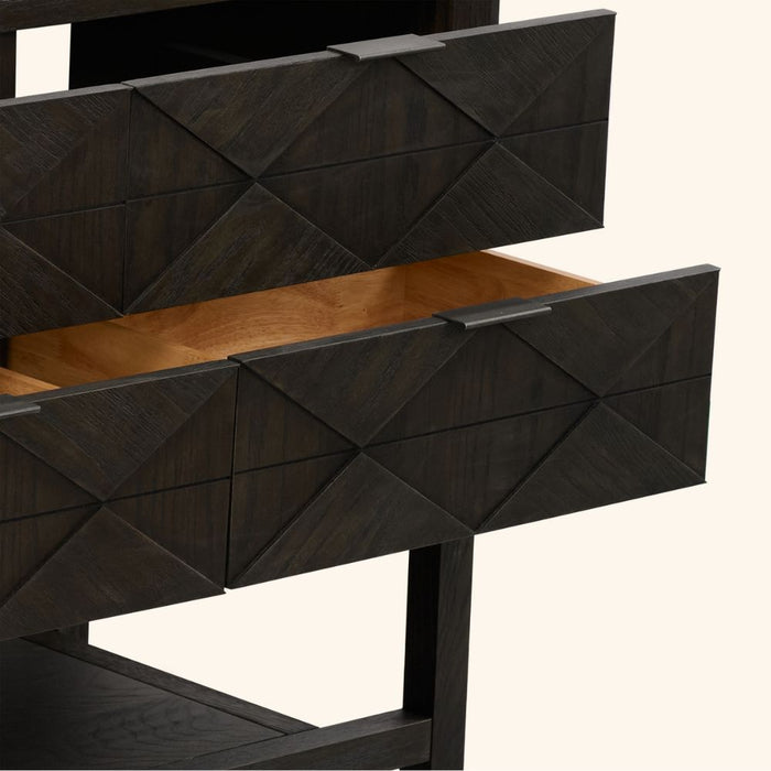Aden 60" Brown Oak Wood Vanity with White Stone Top - Undermount Basin & Legs