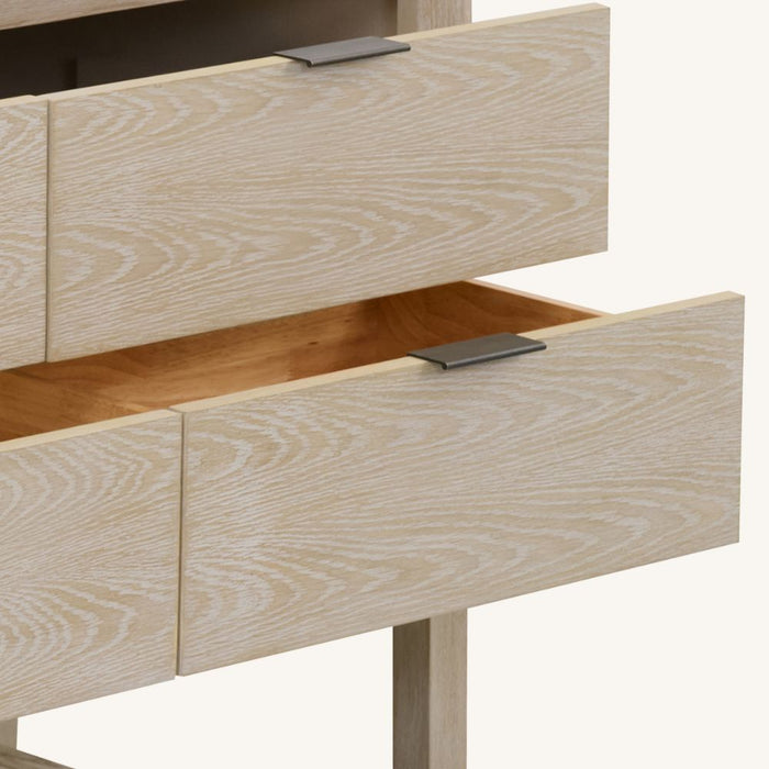 Parkson 48" Whitewashed Oak Single Bathroom Vanity – Contemporary Leg Style with 2-Drawer Storage