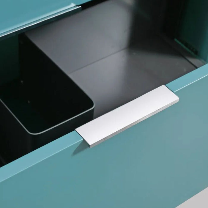 Aziza 48" Double Sink Bathroom Vanity in Teal Green Finish – Modern MDF Construction with 4 Drawers