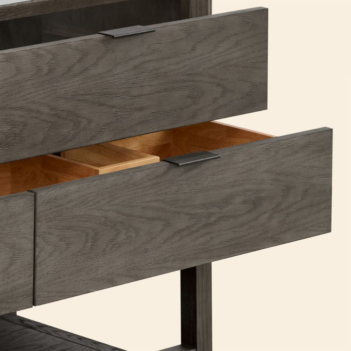 Pascha 60" Grey Oak Finish Bathroom Vanity – Undermount Sink with 1" Thick Stone Top
