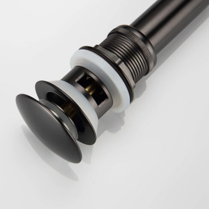 UPC Black Deris Series Faucet – Widespread, Drain Included