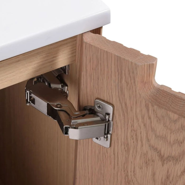 FIORE 48'' Double Sink Wall Mount Cabinet - Oak Wood