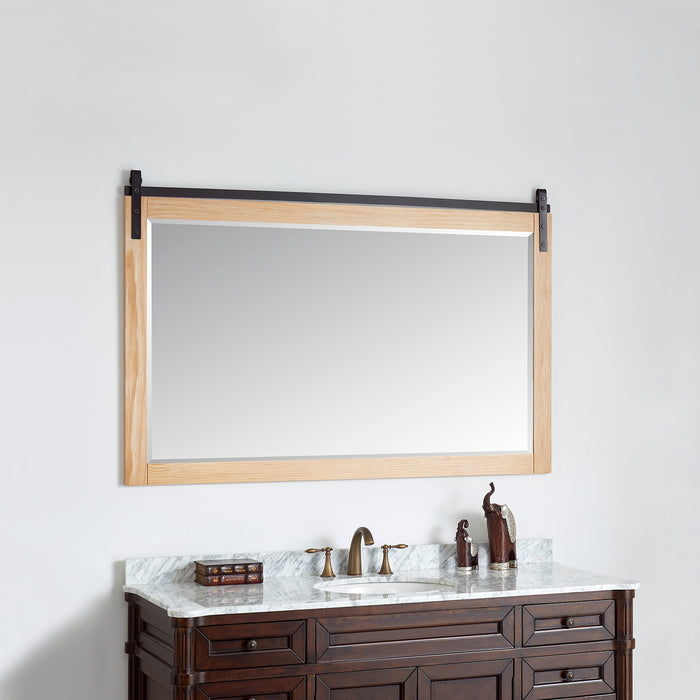 60-Inch Wynne Pine Barndoor Wall Mount Mirror - Rectangular Bathroom Vanity Mirror