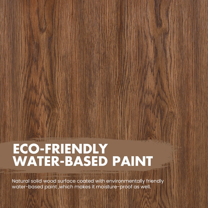 72-Inch Valley Double Bathroom Vanity Oak Weathered Brown Free-Standing Modern with Stone Top