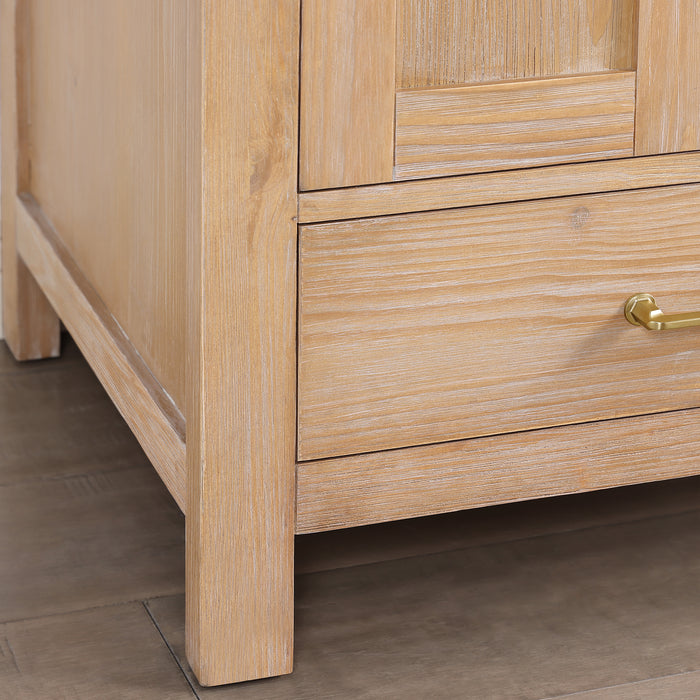 24 Inch Odessa Bathroom Vanity – Compact Wood Vanity with Drop-In Ceramic Sink & Mirror