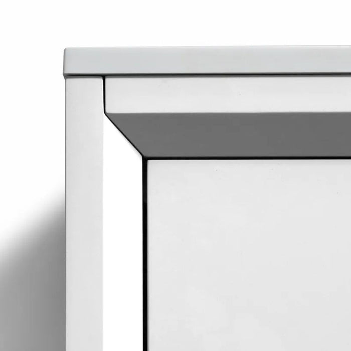Rayna 36" Gloss White Bathroom Vanity Cabinet – Modern MDF Construction with Drawers