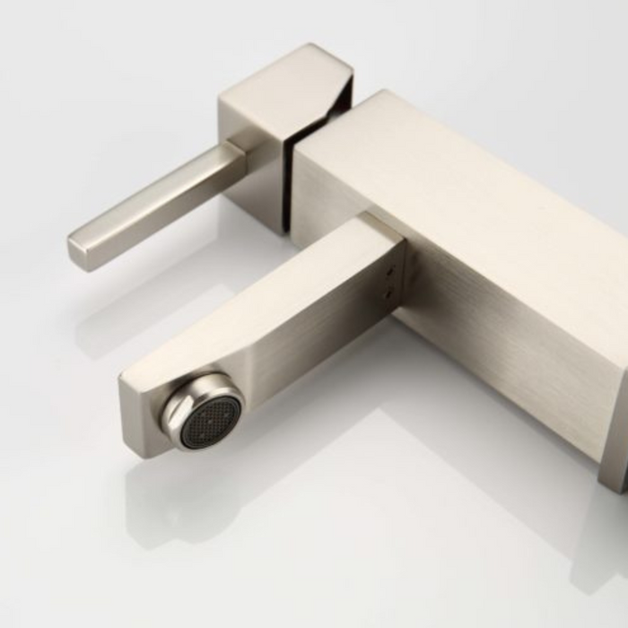 Solyn Brushed Nickel Faucet – Modern Look, With Drain