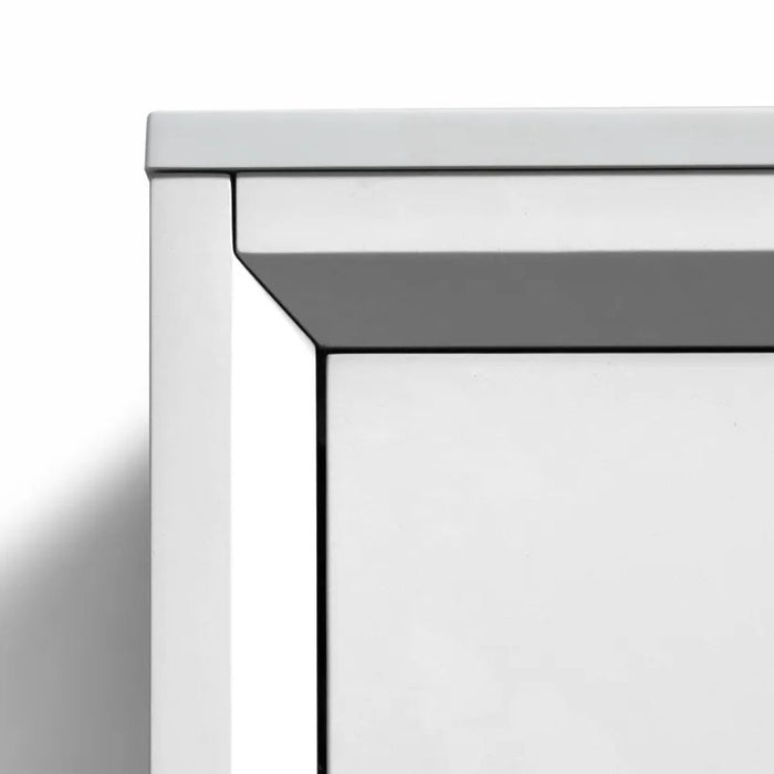 Aquamarine 40" White Modern Bathroom Vanity – Fully Assembled with Dual Drawers