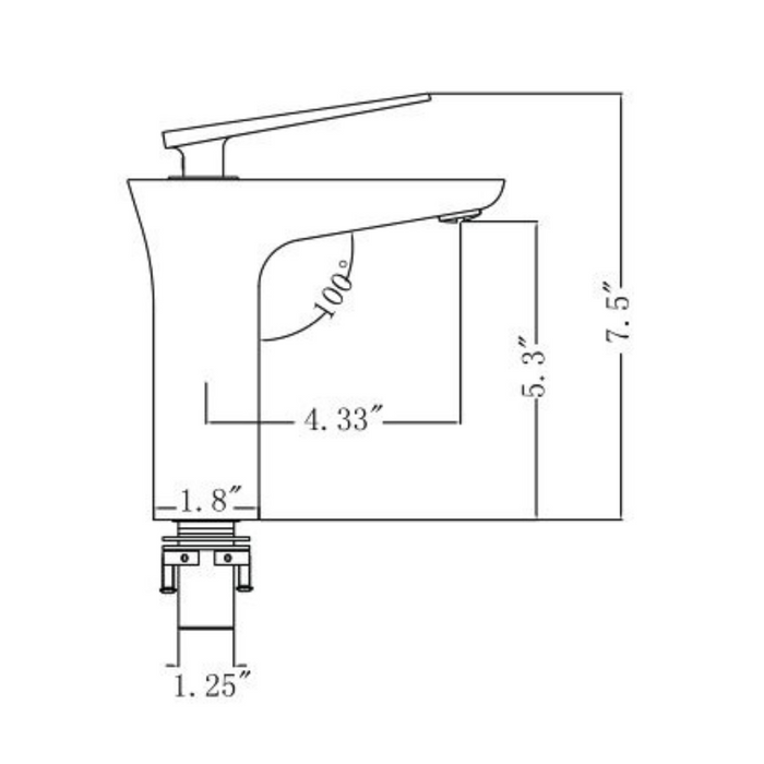 Parlen Bathroom Faucet UPC Certified – Widespread, Drain Included