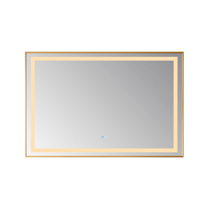 Rowanwood 36-Inch Wall-Mounted LED Mirror – Black Aluminum Framed Vanity Mirror for Bathroom