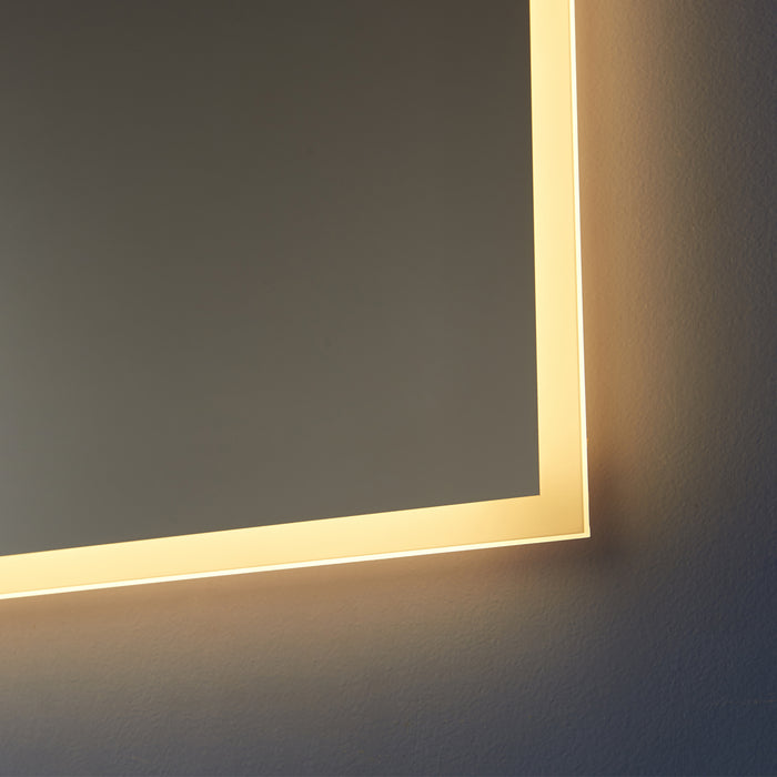 48 Inch Arbor Rectangle LED Bathroom Wall Mirror - Backlit Dimmable Vanity Mirror