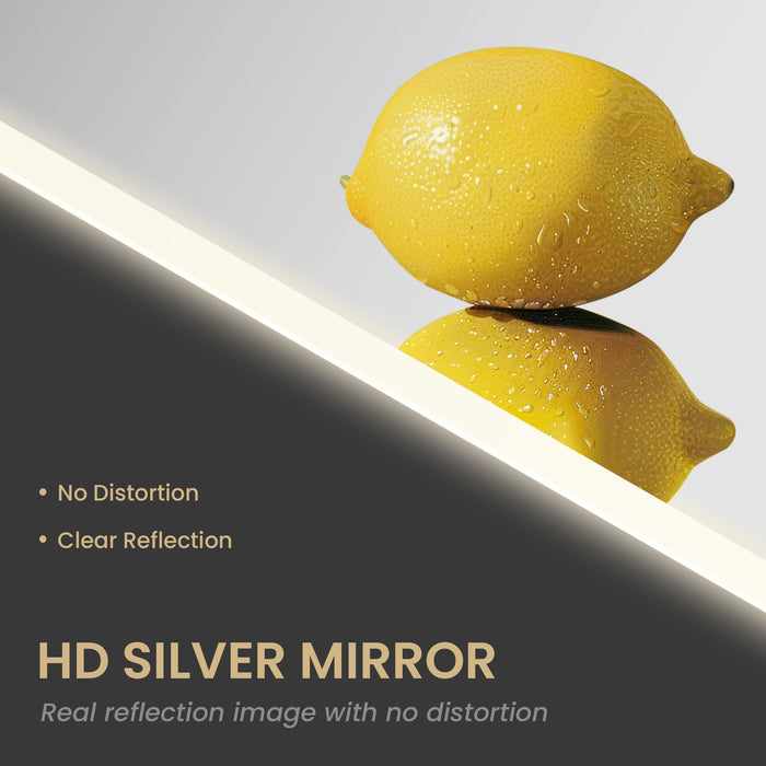 18"×40" Atlas Touch Control LED Mirror - Rectangular Frameless Vanity Mirror