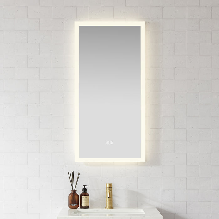 18"×40" Atlas Touch Control LED Mirror - Rectangular Frameless Vanity Mirror