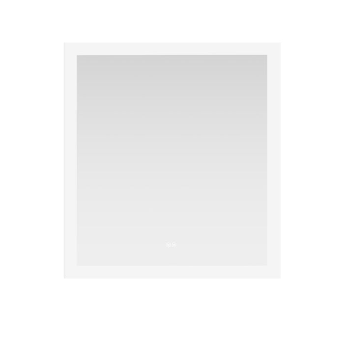 32" W x 36" H Aurora Rectangular LED Mirror - Frameless Acrylic Vanity Mirror with Touch Sensor