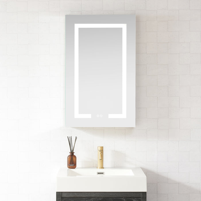 Liora LED Mirror Cabinet – 20x32 Rectangular Frameless Medicine Cabinet with Lights