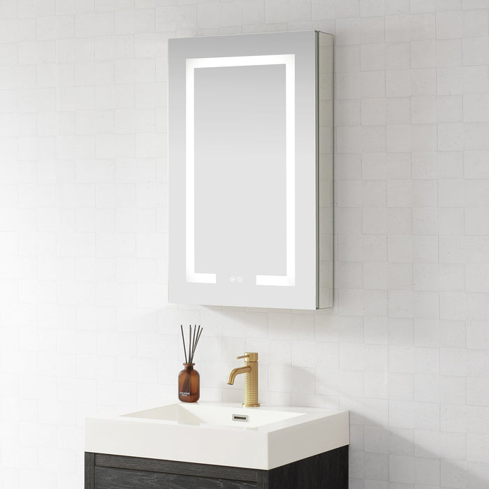 Liora LED Mirror Cabinet – 20x32 Rectangular Frameless Medicine Cabinet with Lights
