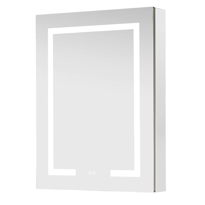 Loden 24x32 Lighted Medicine Cabinet – Modern Frameless LED Mirror with Aluminum Frame