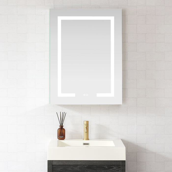 Loden 24x32 Lighted Medicine Cabinet – Modern Frameless LED Mirror with Aluminum Frame