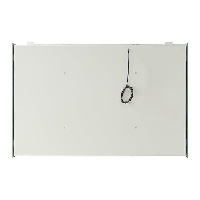 Loxley Lighted Bathroom Mirror Cabinet – 48" x 32" Aluminum Frameless Design with Soft-Close Doors