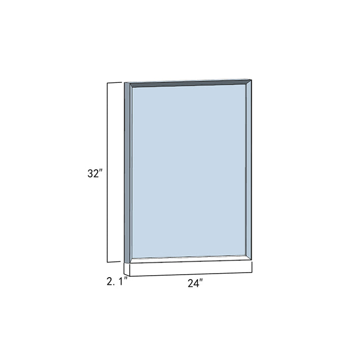24-Inch Ambrosia Rectangle LED Backlit Bathroom Mirror with Touch Switch