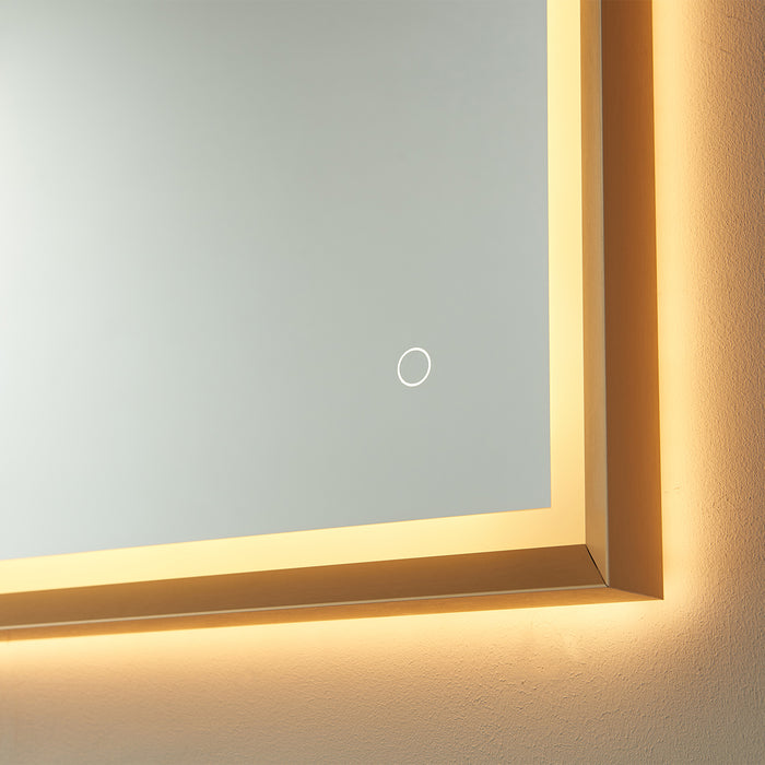 24-Inch Ambrosia Rectangle LED Backlit Bathroom Mirror with Touch Switch