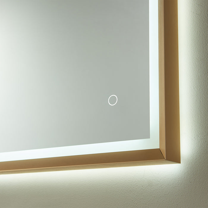 24-Inch Ambrosia Rectangle LED Backlit Bathroom Mirror with Touch Switch