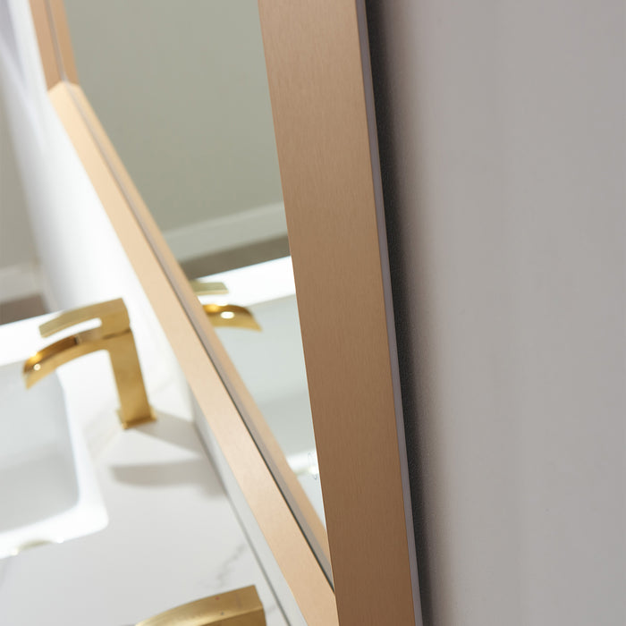 48-Inch Arcadia Touch Control LED Bathroom Mirror Rectangle Aluminum Frame