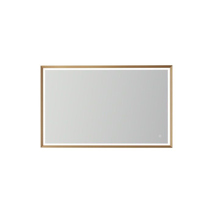 48-Inch Arcadia Touch Control LED Bathroom Mirror Rectangle Aluminum Frame