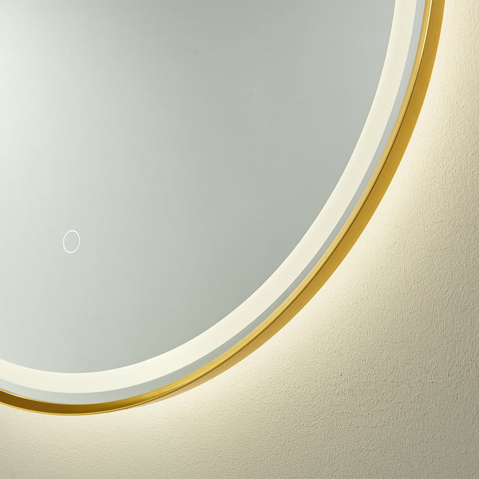 24-Inch Amara Oval LED Backlit Bathroom Wall Mirror - With Touch Sensor