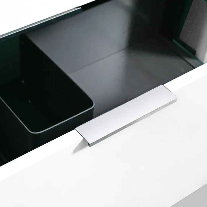 Caius 48" Gloss White Modern Bathroom Vanity - Single Sink with Acrylic Composite Countertop