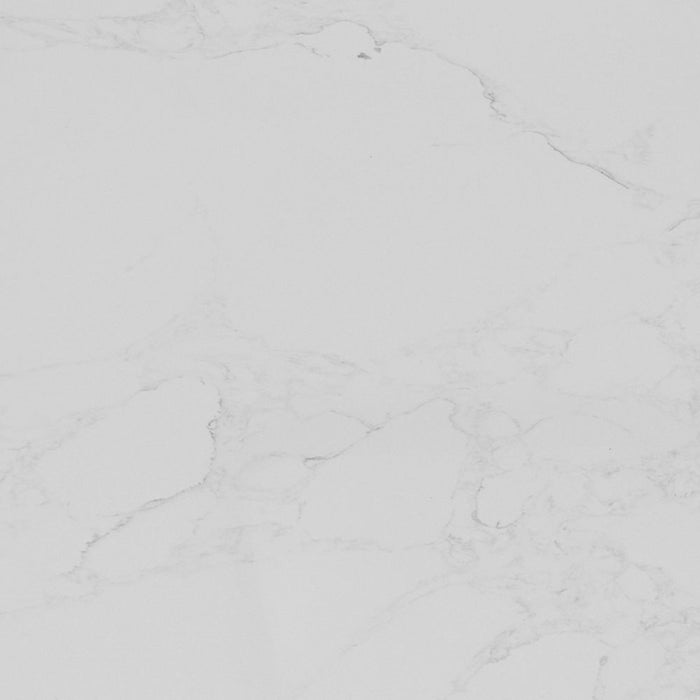 Leonice 48" Grey Oak Finish Bathroom Vanity 1" Thick White Stone Top – Modern Single Sink 2-Drawer