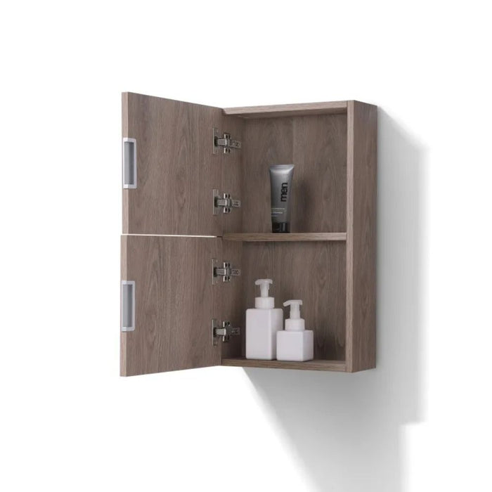 Kumani Butternut Wood Linen Side Cabinet 14"W x 24"H – One Door Soft Close Storage