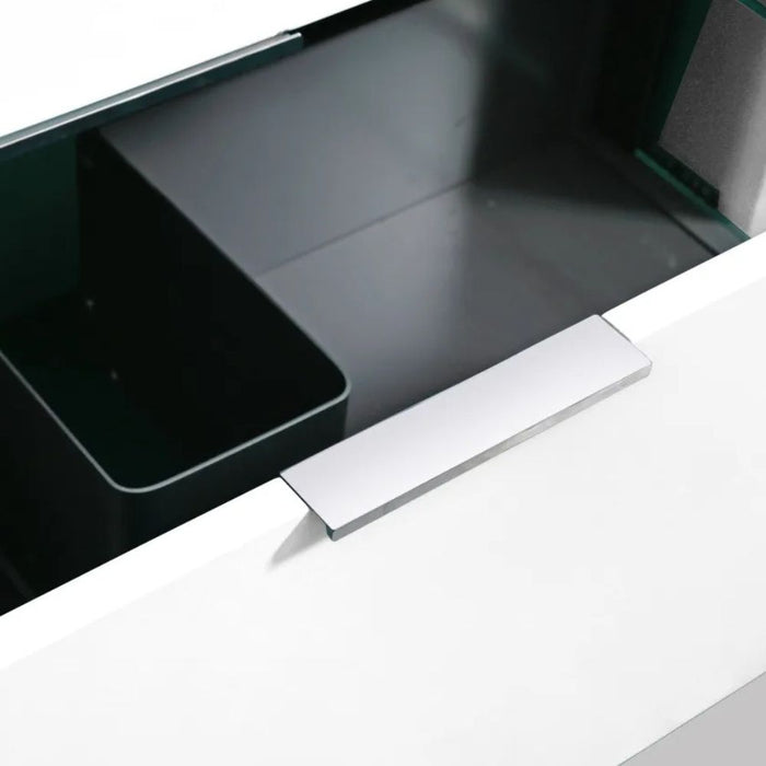 Nita 24" Modern Gloss White Bathroom Vanity – Ready to Install with Acrylic Composite Countertop