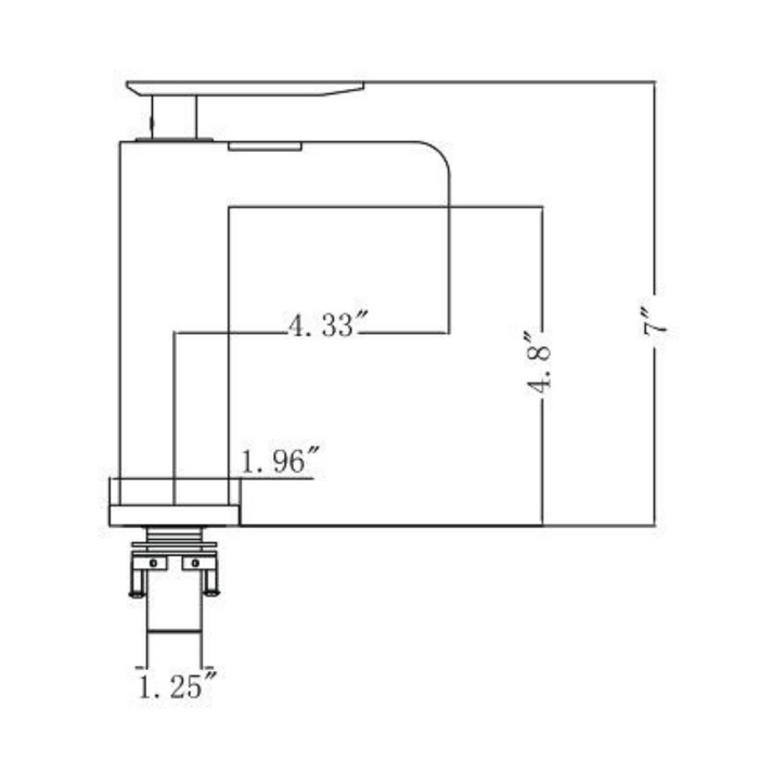 Oil-Rubbed Harwyn Black Faucet – Industrial Look, With Drain