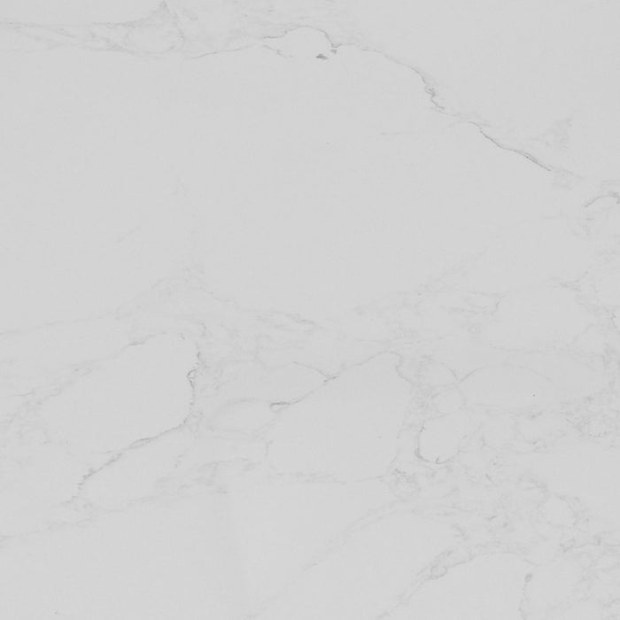 Adra 60" Whitewashed Oak Bathroom Vanity with 1" White Artificial Stone Countertop - Single Sink Free-Standing Vanity