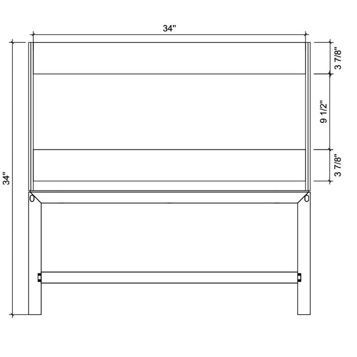 Felicia 36" Grey Oak Bathroom Vanity with White Artificial Stone Top – Modern Single Sink with 2 Drawers