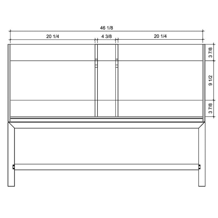 Yashiya 48" Grey Oak Vanity with Legs – White Artificial Stone Top & Pre-Drilled Faucet Holes