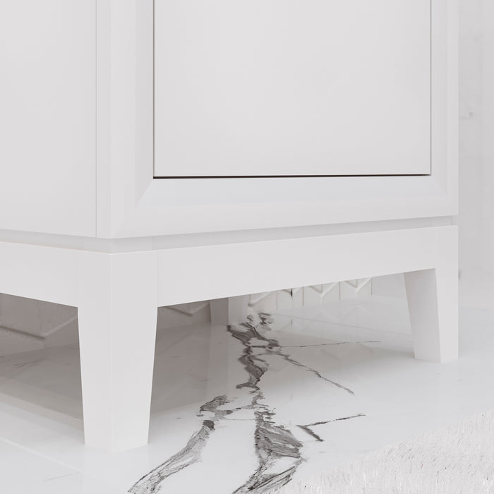 20 Inch Ceramic Emanate Bath Vanity with Integrated Sink in Pure White