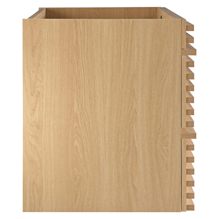 36-Inch Pyxis Wall-Hung Vanity Cabinet – Sleek Modern Wood Design, Basin Sold Separately