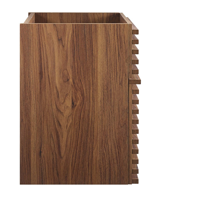 18-Inch Anita Wall-Mounted Wood Bathroom Vanity – Render Series, Space-Saving Cabinet