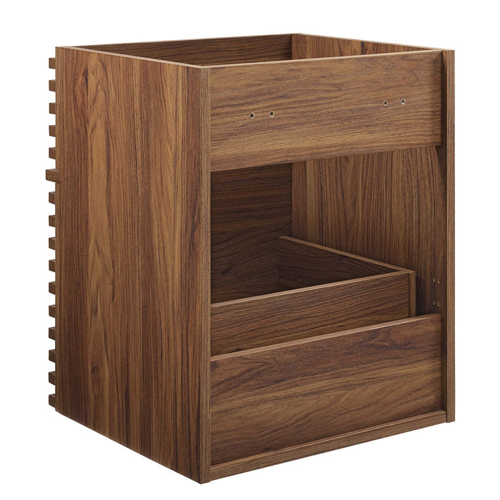 18-Inch Anita Wall-Mounted Wood Bathroom Vanity – Render Series, Space-Saving Cabinet